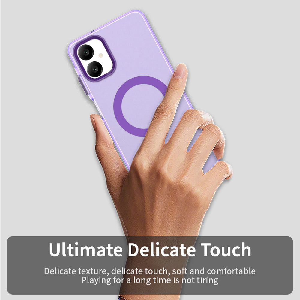 Capa MagSafe para Samsung Galaxy A06 A065, Techsuit, CandyCase, Roxo