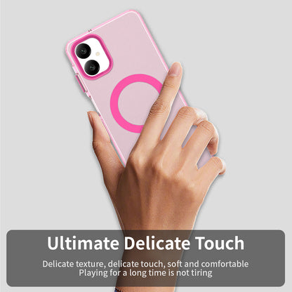 MagSafe Case for Samsung Galaxy A06 A065, Techsuit, CandyCase, Pink