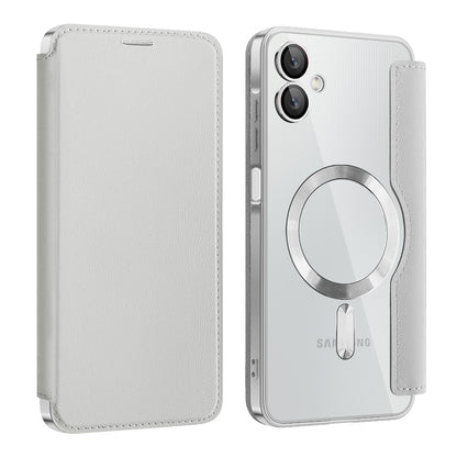 Capa MagSafe para Samsung Galaxy A06 A065, Techsuit, SmartMag Book, Cinzento