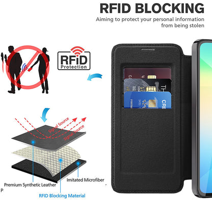 Capa MagSafe para Samsung Galaxy A06 A065, Techsuit, SmartMag Book, Preta