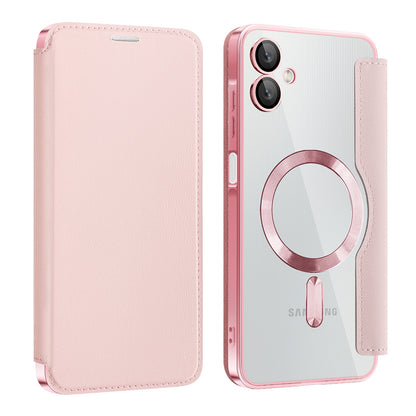 Capa MagSafe para Samsung Galaxy A06 A065, Techsuit, SmartMag Book, Rosa