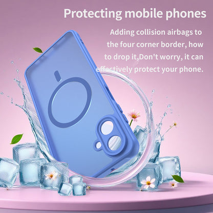 Capa MagSafe para Samsung Galaxy A07 4G A075, Techsuit, HaloFrost II, Azul