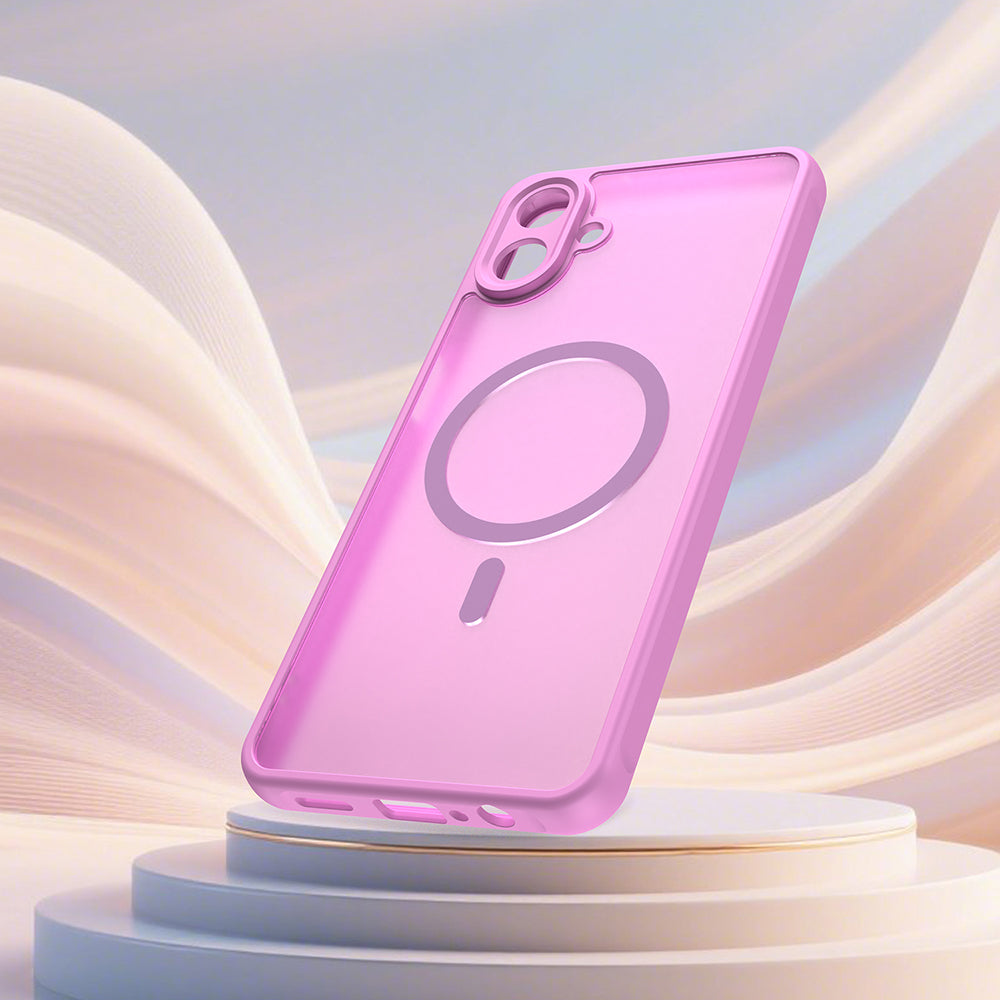 Capa MagSafe para Samsung Galaxy A07 4G A075, Techsuit, HaloFrost II, Rosa