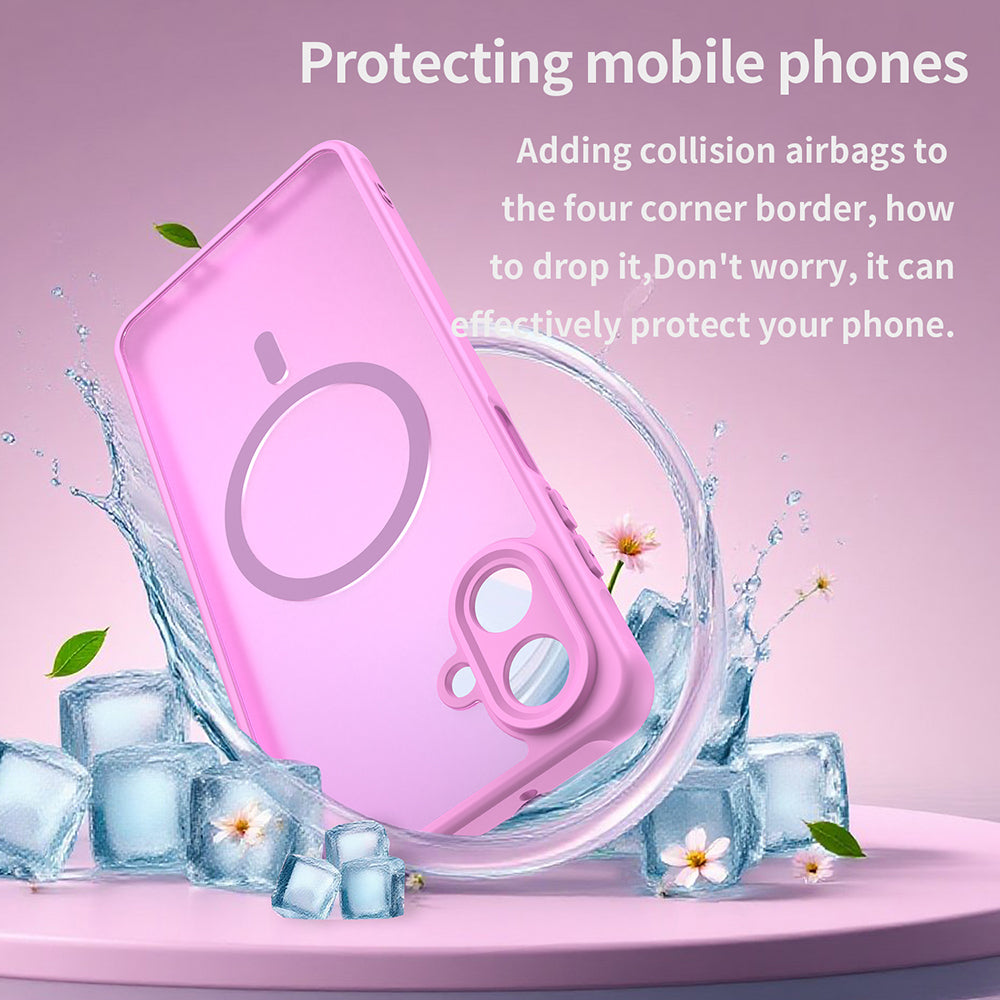 Capa MagSafe para Samsung Galaxy A07 4G A075, Techsuit, HaloFrost II, Rosa