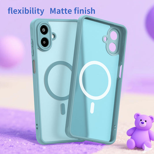 Capa MagSafe para Samsung Galaxy A07 4G A075, Techsuit, HaloFrost II, Verde Claro