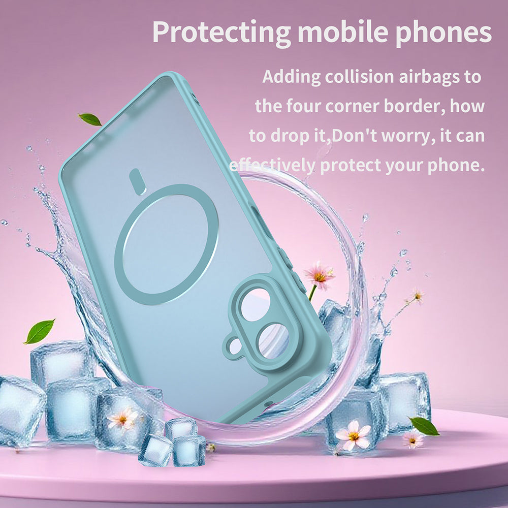 Capa MagSafe para Samsung Galaxy A07 4G A075, Techsuit, HaloFrost II, Verde Claro