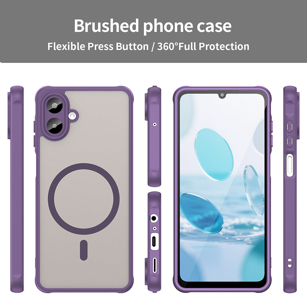Capa MagSafe para Samsung Galaxy A07 4G A075, Techsuit, HaloFrost II, Roxo