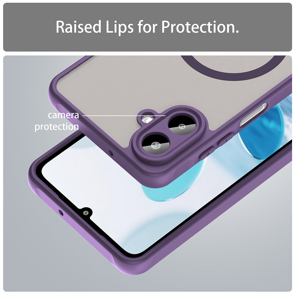 Capa MagSafe para Samsung Galaxy A07 4G A075, Techsuit, HaloFrost II, Roxo