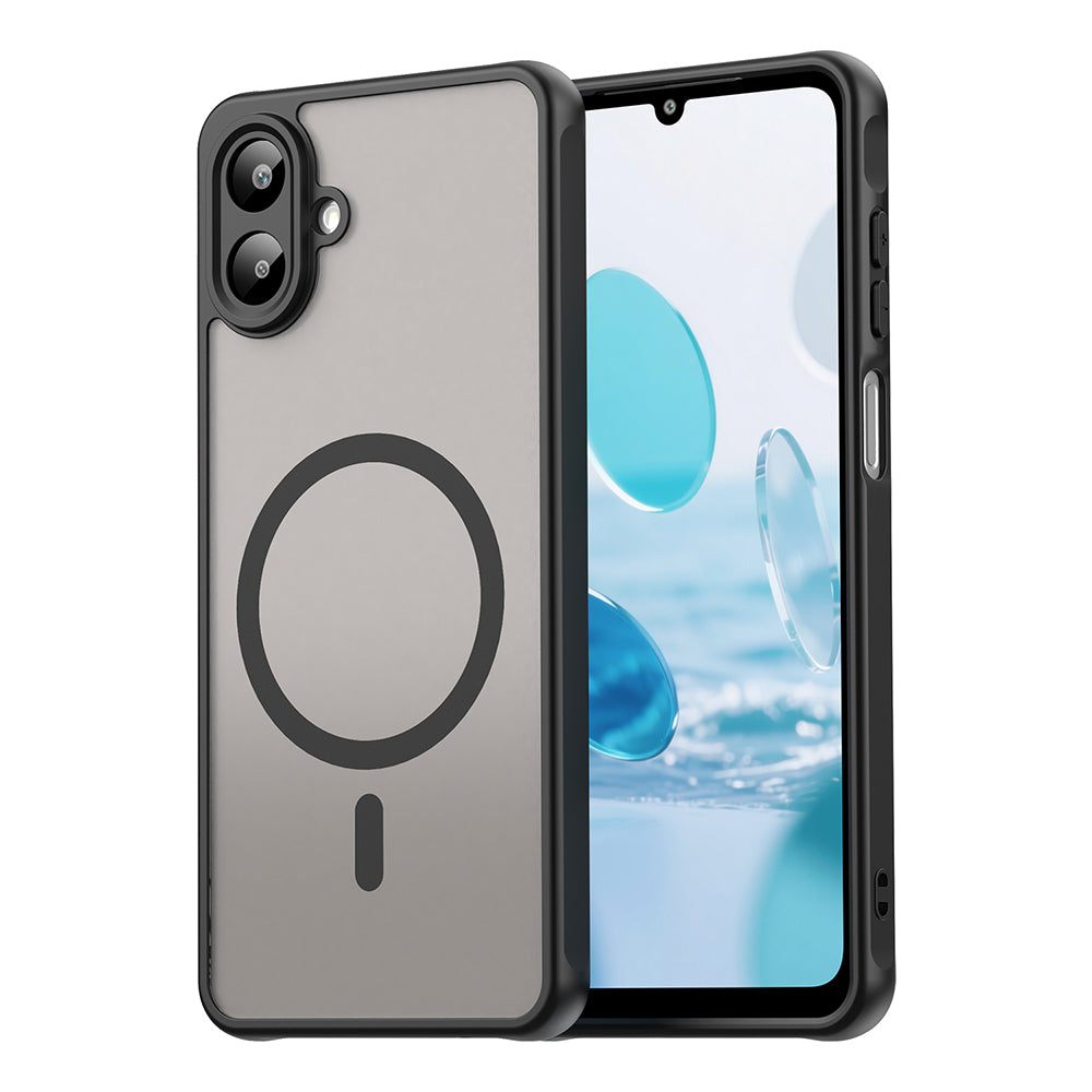 MagSafe Case for Samsung Galaxy A07 4G A075, Techsuit, HaloFrost II, Black