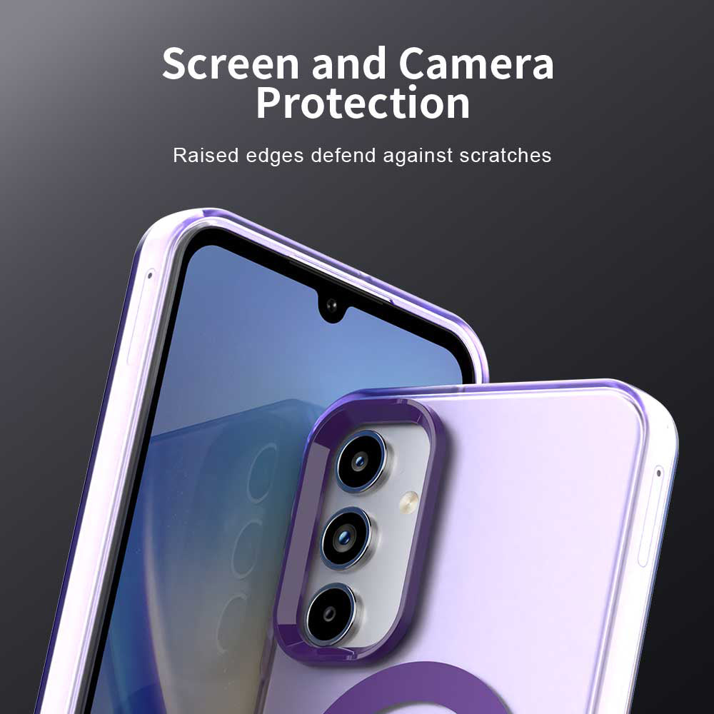Capa MagSafe para Samsung Galaxy A15 5G A156 / A15 A155, Techsuit, CandyCase, Roxo