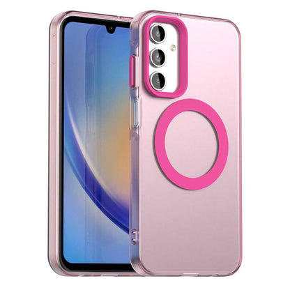 Capa MagSafe para Samsung Galaxy A15 5G A156 / A15 A155, Techsuit, CandyCase, Rosa