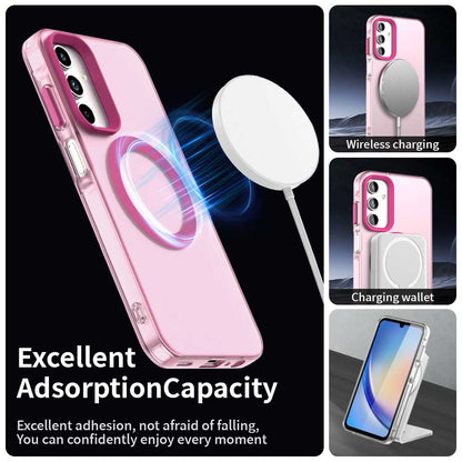 Capa MagSafe para Samsung Galaxy A15 5G A156 / A15 A155, Techsuit, CandyCase, Rosa
