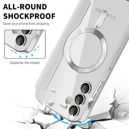 Capa MagSafe para Samsung Galaxy A15 5G A156 / A15 A155, Techsuit, SmartMag Book, Cinzento