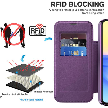 Capa MagSafe para Samsung Galaxy A15 5G A156 / A15 A155, Techsuit, SmartMag Book, Roxo