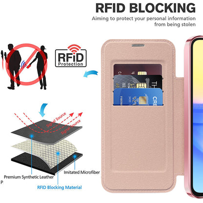 Capa MagSafe para Samsung Galaxy A15 5G A156 / A15 A155, Techsuit, SmartMag Book, Rosa