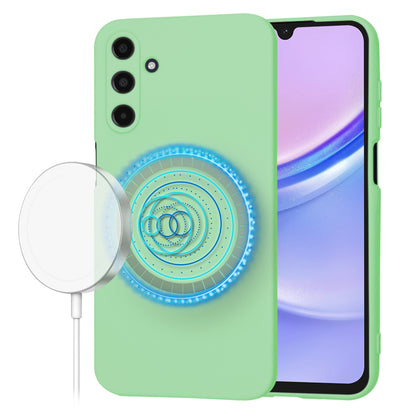 Capa MagSafe para Samsung Galaxy A15 A155, Techsuit, SoftFlex, Verde Claro