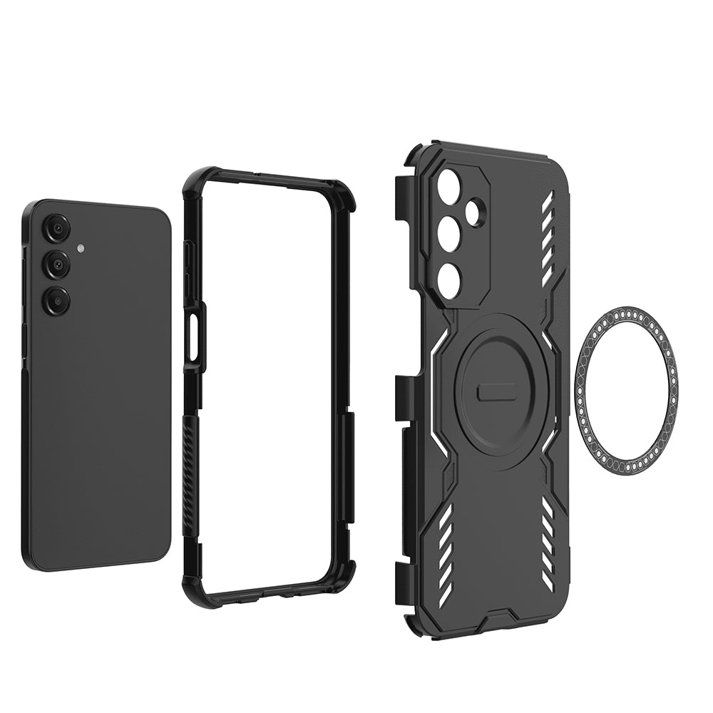 Capa MagSafe para Samsung Galaxy A16 5G A166 / A16 4G A165, Techsuit, ArmorMag, Preta