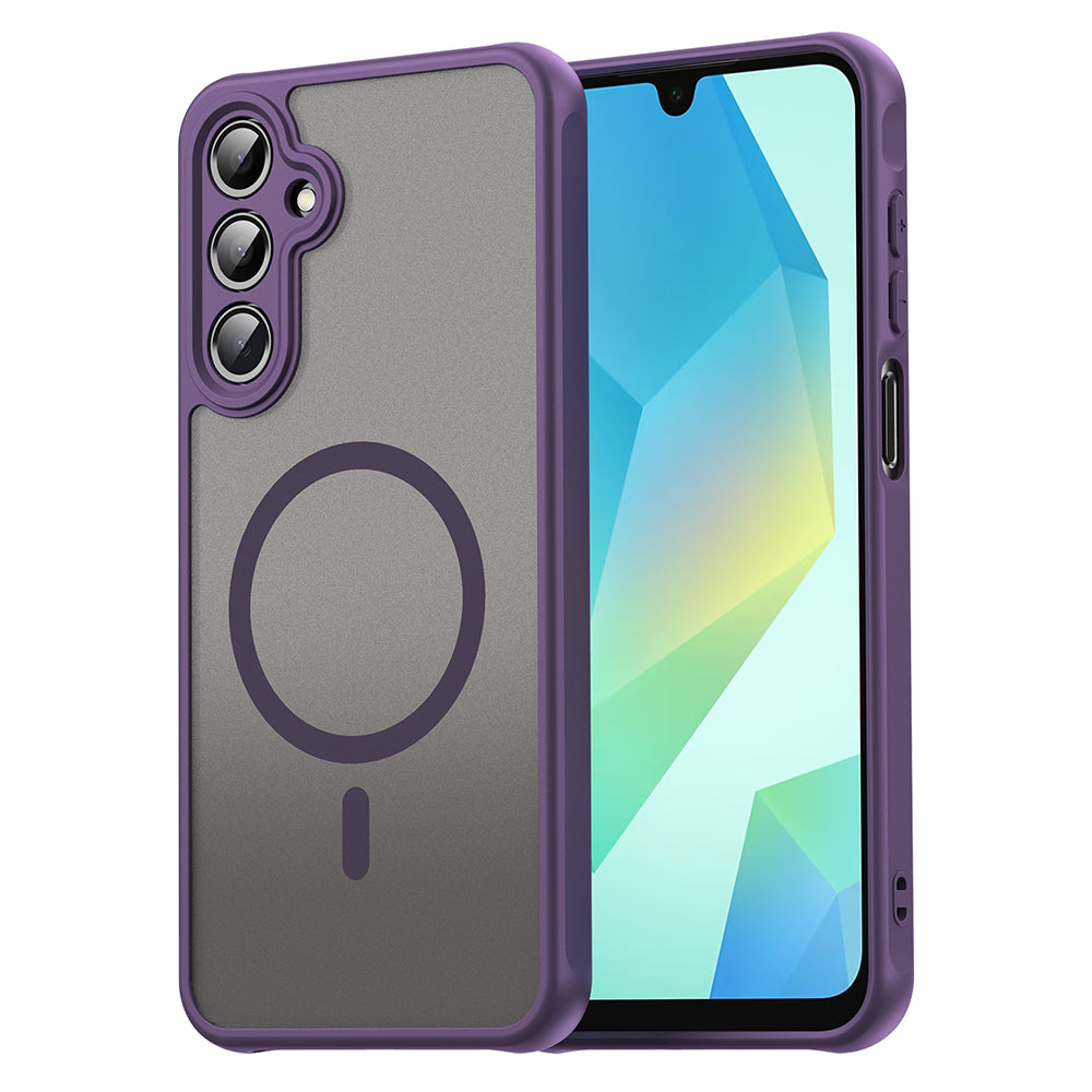 Capa MagSafe para Samsung Galaxy A16 5G A166 / A16 4G A165, Techsuit, HaloFrost II, Roxo