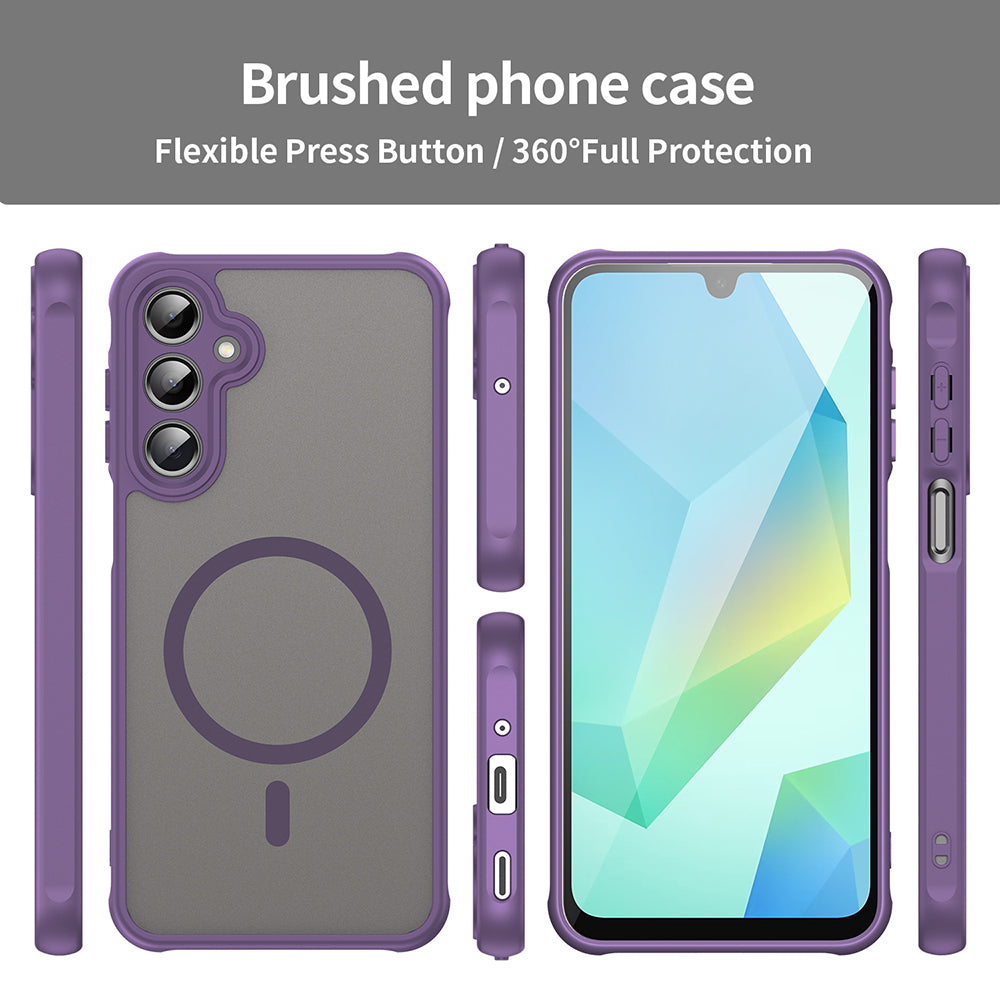 Capa MagSafe para Samsung Galaxy A16 5G A166 / A16 4G A165, Techsuit, HaloFrost II, Roxo