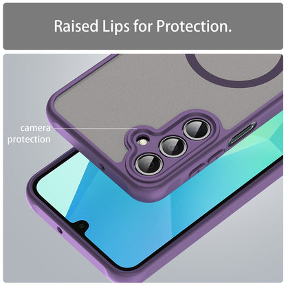 Capa MagSafe para Samsung Galaxy A16 5G A166 / A16 4G A165, Techsuit, HaloFrost II, Roxo