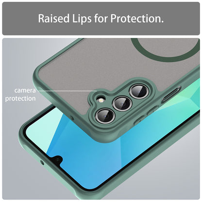 Capa MagSafe para Samsung Galaxy A16 5G A166 / A16 4G A165, Techsuit, HaloFrost II, Verde