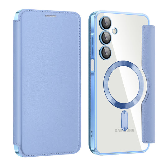 Capa MagSafe para Samsung Galaxy A16 5G A166 / A16 4G A165, Techsuit, SmartMag Book, Azul
