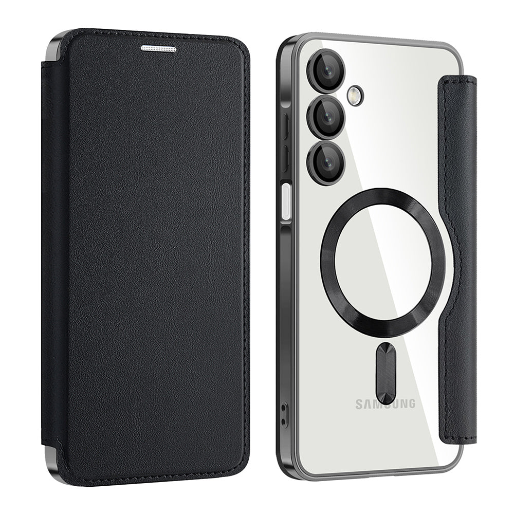 Capa MagSafe para Samsung Galaxy A16 5G A166 / A16 4G A165, Techsuit, SmartMag Book, Preta