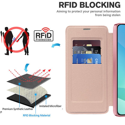Capa MagSafe para Samsung Galaxy A16 5G A166 / A16 4G A165, Techsuit, SmartMag Book, Rosa