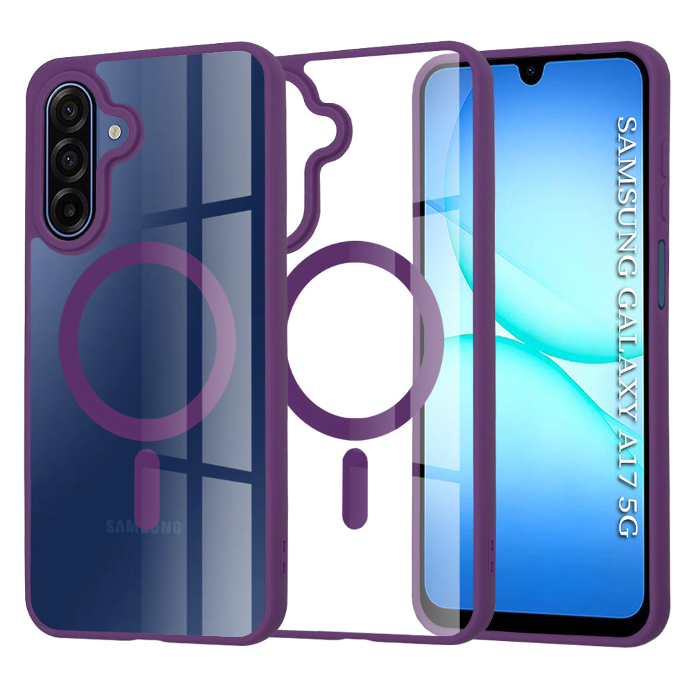 Capa MagSafe para Samsung Galaxy A17 4G / A17 5G, Techsuit, Pro, Roxo
