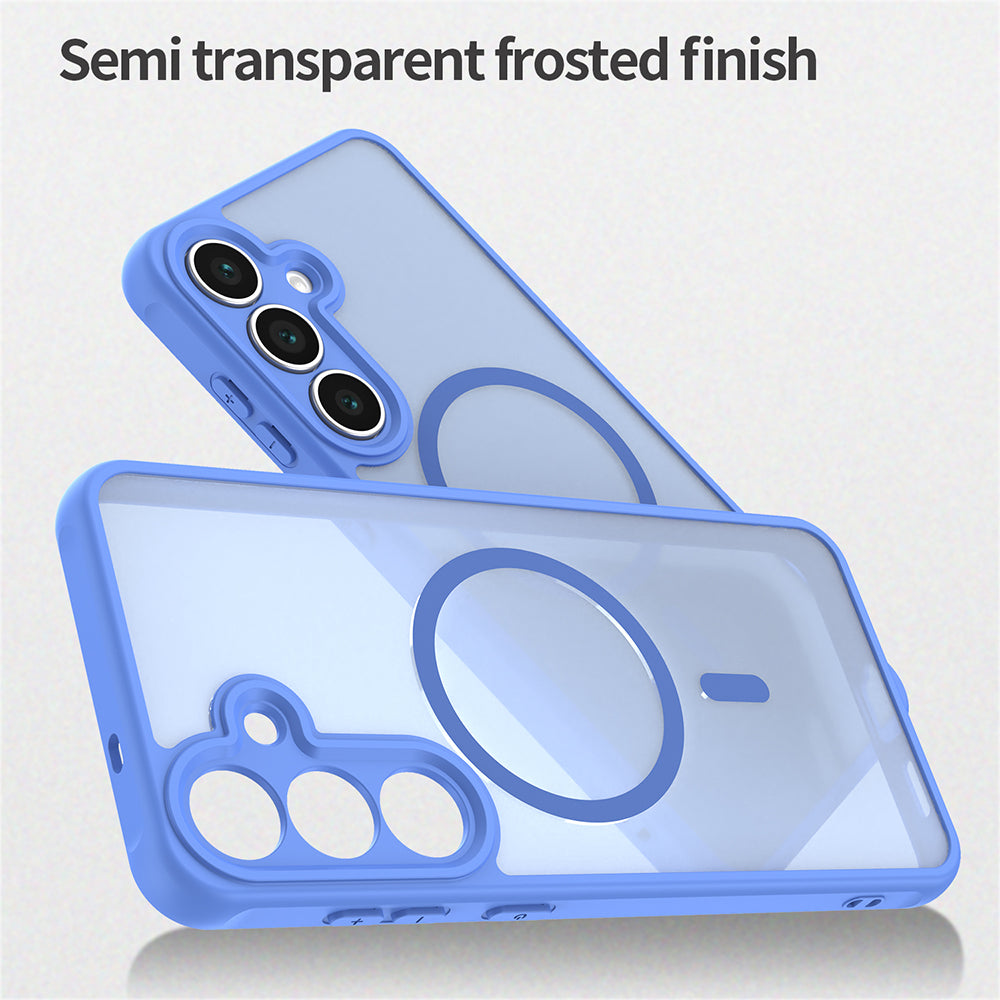 Capa MagSafe para Samsung Galaxy A17 5G, Techsuit, HaloFrost II, Azul