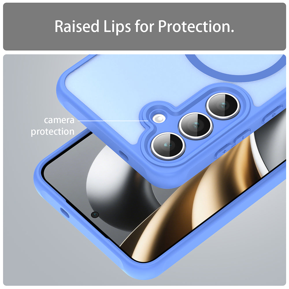 Capa MagSafe para Samsung Galaxy A17 5G, Techsuit, HaloFrost II, Azul