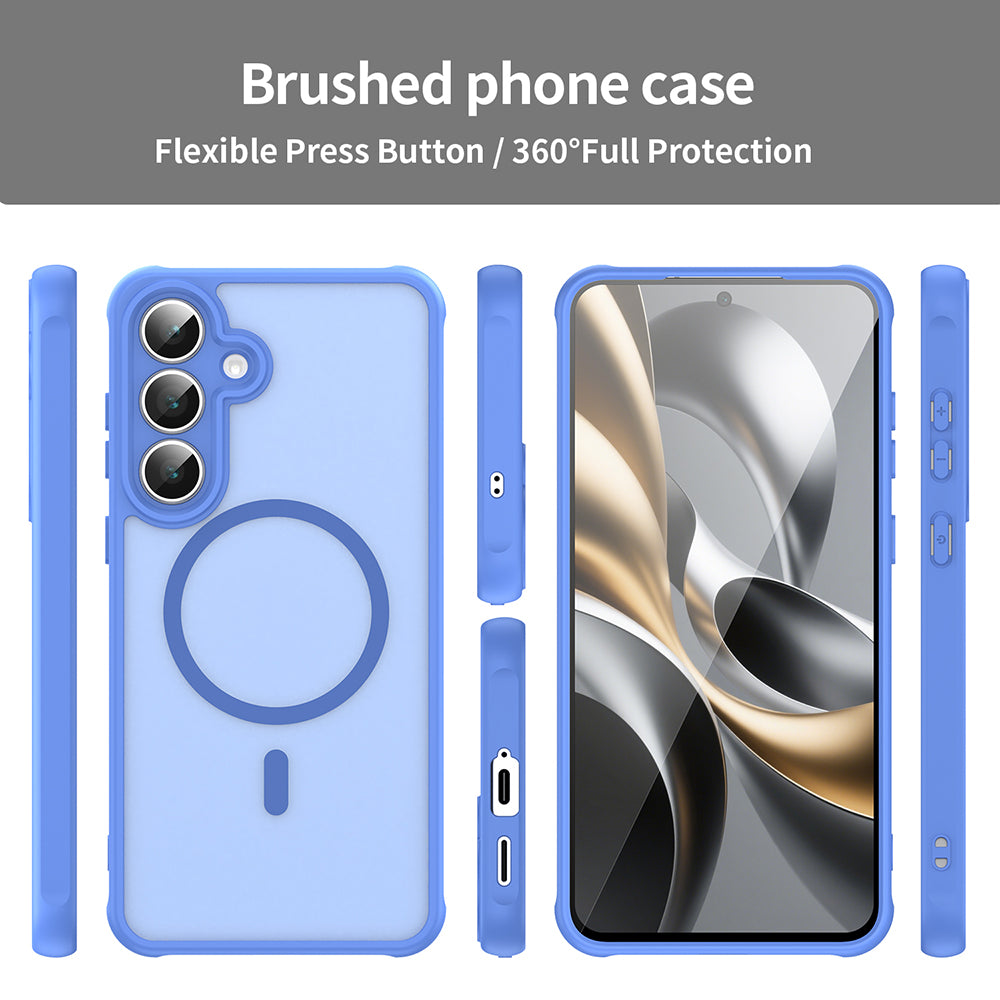 Capa MagSafe para Samsung Galaxy A17 5G, Techsuit, HaloFrost II, Azul