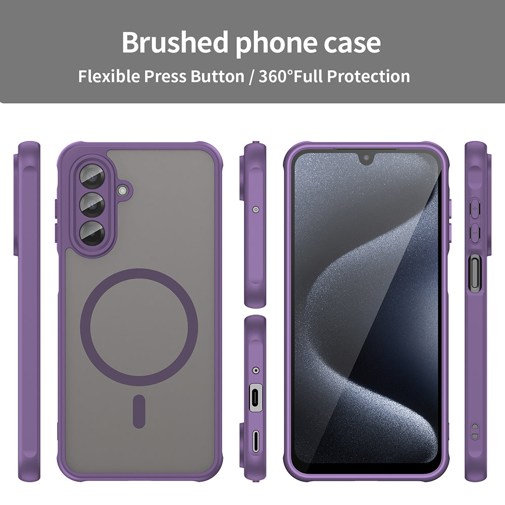 Capa MagSafe para Samsung Galaxy A17 5G, Techsuit, HaloFrost II, Roxo