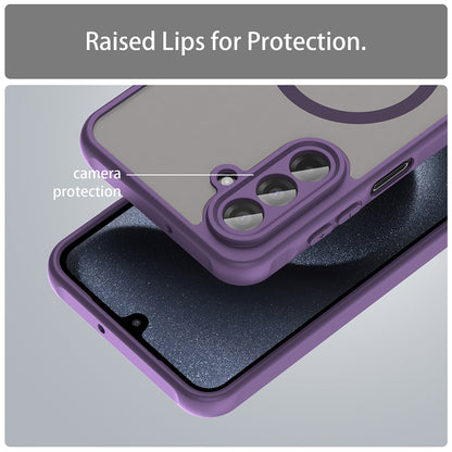 Capa MagSafe para Samsung Galaxy A17 5G, Techsuit, HaloFrost II, Roxo