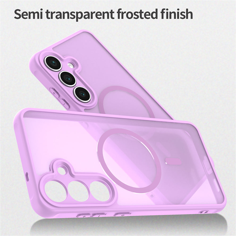 Capa MagSafe para Samsung Galaxy A17 5G, Techsuit, HaloFrost II, Rosa