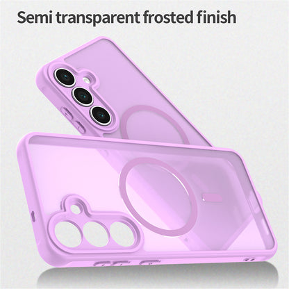 Capa MagSafe para Samsung Galaxy A17 5G, Techsuit, HaloFrost II, Rosa