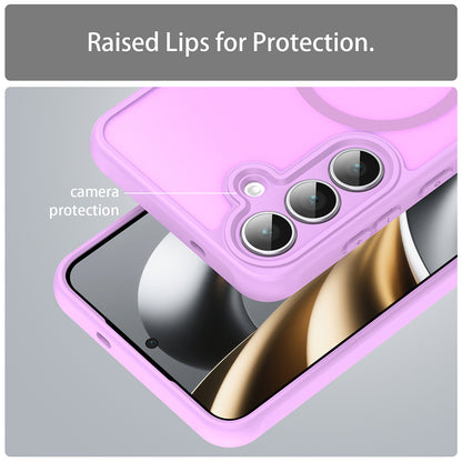 Capa MagSafe para Samsung Galaxy A17 5G, Techsuit, HaloFrost II, Rosa