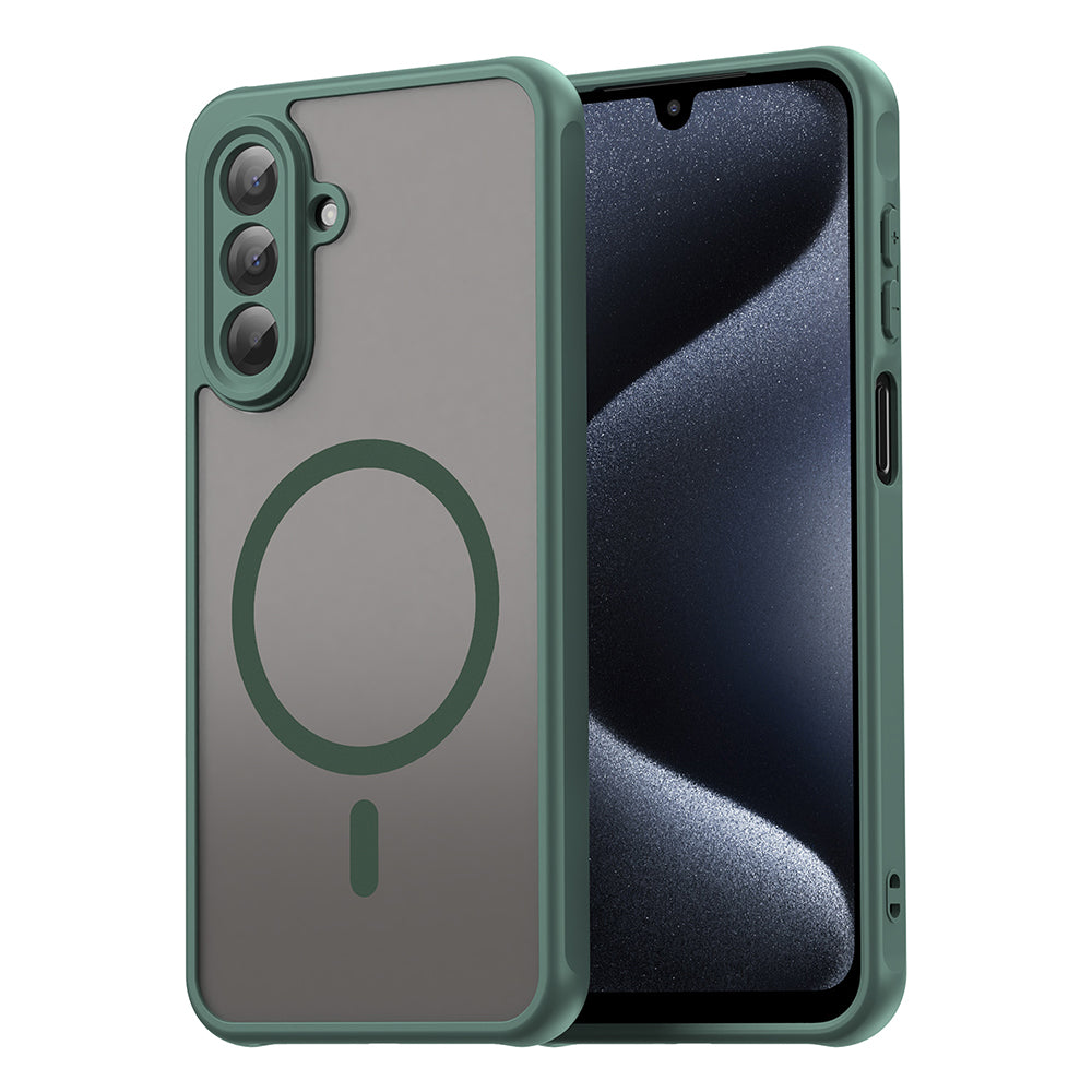 Capa MagSafe para Samsung Galaxy A17 5G, Techsuit, HaloFrost II, Verde