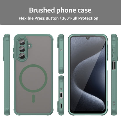 Capa MagSafe para Samsung Galaxy A17 5G, Techsuit, HaloFrost II, Verde