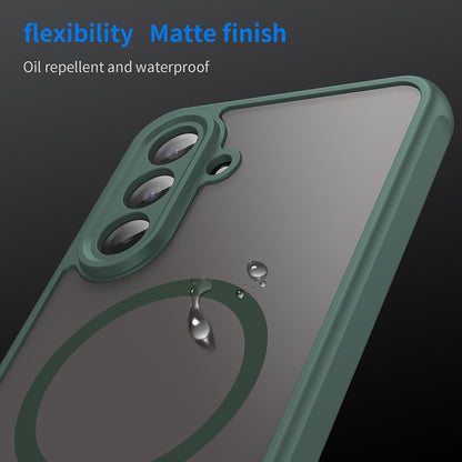 Capa MagSafe para Samsung Galaxy A17 5G, Techsuit, HaloFrost II, Verde