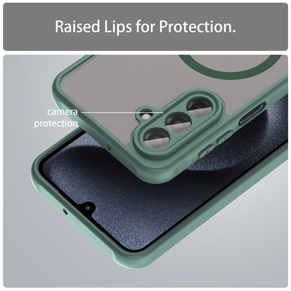 Capa MagSafe para Samsung Galaxy A17 5G, Techsuit, HaloFrost II, Verde