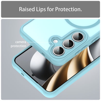 Capa MagSafe para Samsung Galaxy A17 5G, Techsuit, HaloFrost II, Verde Claro