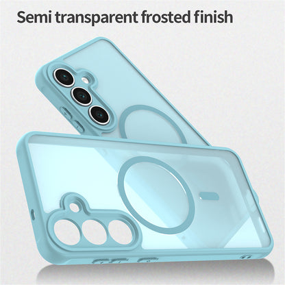 Capa MagSafe para Samsung Galaxy A17 5G, Techsuit, HaloFrost II, Verde Claro
