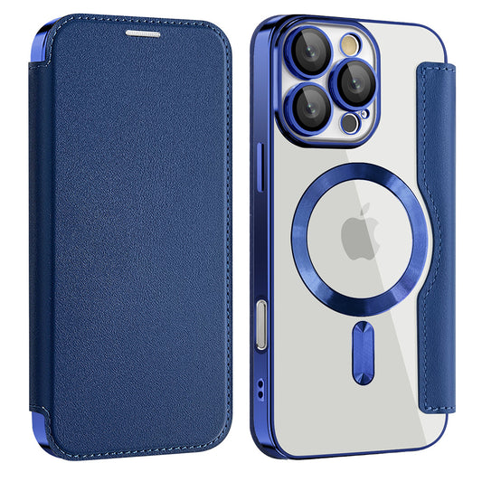 Capa MagSafe para Samsung Galaxy A17 5G, Techsuit, SmartMag Book, Azul