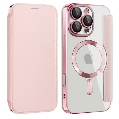 Capa MagSafe para Samsung Galaxy A17 5G, Techsuit, SmartMag Book, Rosa