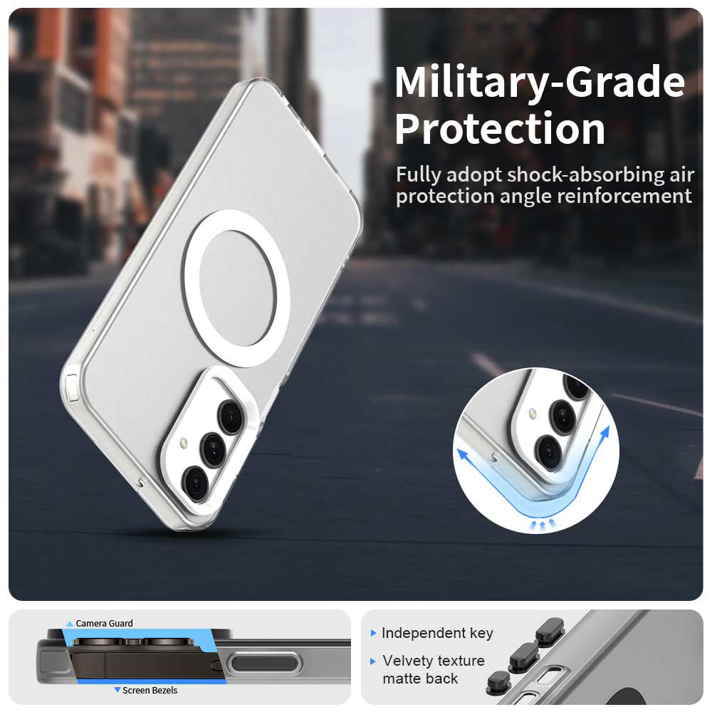 Capa MagSafe para Samsung Galaxy A25 A256, Techsuit, CandyCase, Branca