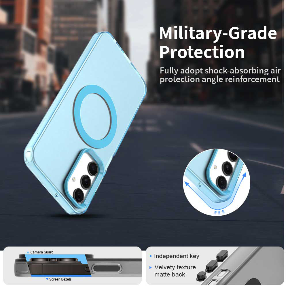 Capa MagSafe para Samsung Galaxy A25 A256, Techsuit, CandyCase, Azul
