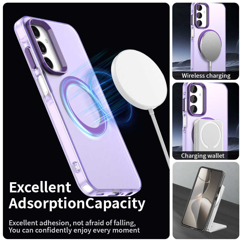 Capa MagSafe para Samsung Galaxy A25 A256, Techsuit, CandyCase, Roxo