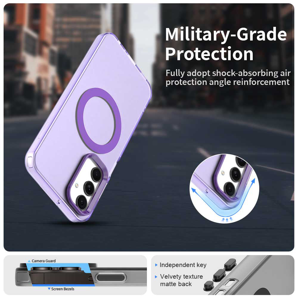 Capa MagSafe para Samsung Galaxy A25 A256, Techsuit, CandyCase, Roxo
