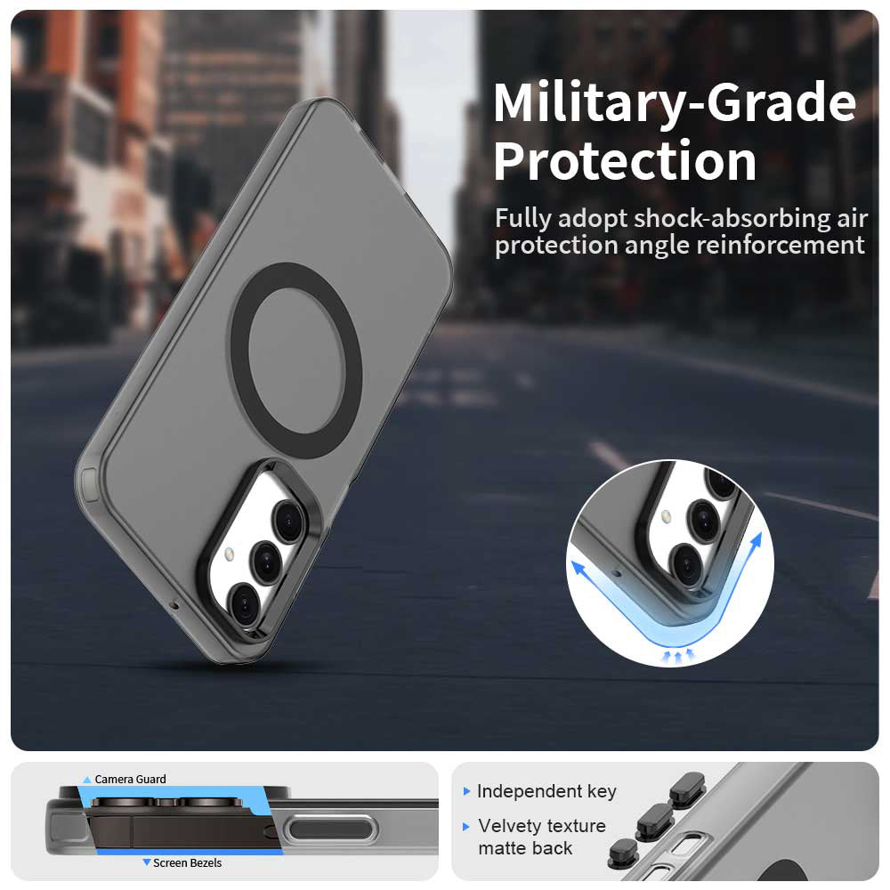Capa MagSafe para Samsung Galaxy A25 A256, Techsuit, CandyCase, Preta
